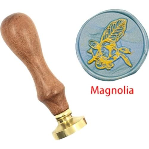 Natural Plant wax seal copper brass stamp wood handle,DIY Scrapbooking Hydrangea copper head,Vintage spoon high quality054