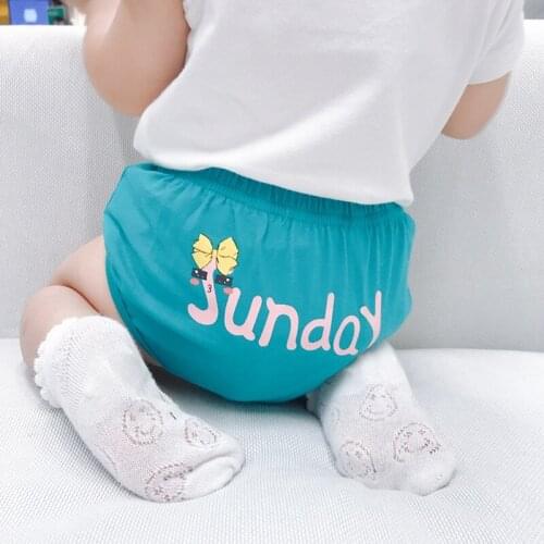 Cute Week 1-7 Yrs Baby Girls Solid Underwear 100% Cotton Safety Boutique Underpanties * Children 2021 Hot Kids Briefs Shorts