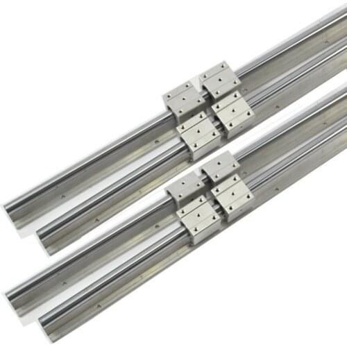 Support Linear Rail SBR20-700mm 4 Rails + 8 SBR20UU Blocks for CNC