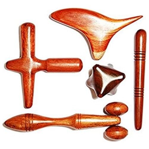 Reflexology Traditional Thai Wooden Massage Stick Acupuncture Point Tools Hand Face Body Anti Cellulite Therapy Massage