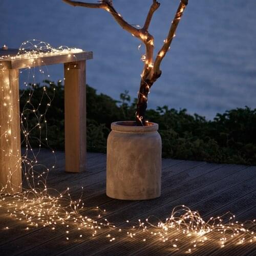 Christmas Party Festival Decor 200LED Solor Light Energy Saving And Environmental Protection Copper Wire Tree Vine Lamp Strings