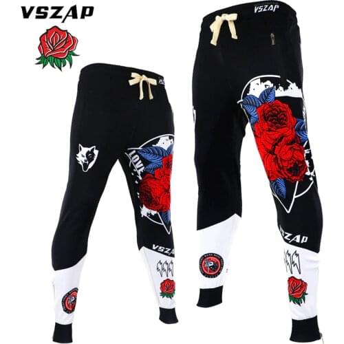 VSZAP MMA Adults Rose Tight Fitness Movement Boxing Shorts Tiger Muay Thai Mma Shorts Boxing Clothing Sanda Kickboxing Pants