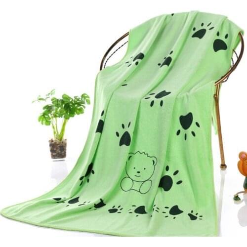 Dog Cat Bath Towel Super Absorbent Bath Towel Cat Pet Bath Towel Baby Bath Towel 140*70Cm
