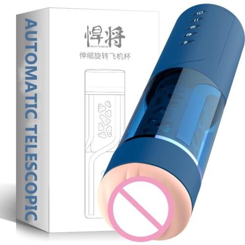 Hot Sale Sex Toy Knife Full Automatic Aircraft Cup Bluetooth Telescopic Rotating Masturbation Device for Men Pocket Pussy Pussy