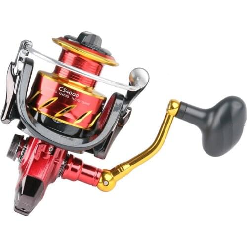 Water Resistance Fishing Reel Aluminium Spool Spinning Wheel High Speed 5.5:1/4.7:1 Max Drag 12kg Carp Reel for Sea Bass Fishing