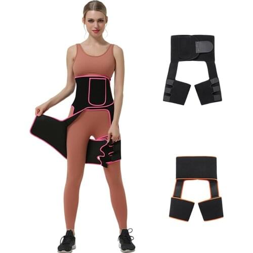 High Waist Thigh Trimmer Sweat Shapewear Neoprene Slimming Leg Body Shapers Adjustable Waist Trainer Woman Slimming Belt Girdle