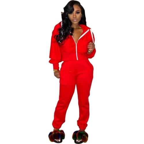 Women Tracksuits Two Piece Sets Outfit Workout Clothes Hooded Long Sleeve Crop Coat Casual Pant Jogger Activewear Suits