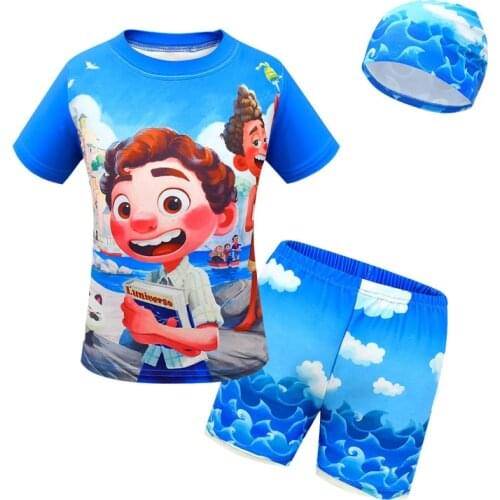 Boys Swimsuits Swimwear Bathing Suit luca Swimming Kids Sport Baby Beachwear toddler girl clothes christmas outfit