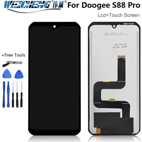 6.3''For Doogee S88 Pro LCD Display and Touch Screen Digitizer Assembly Repair Parts With Tools +Adhesive For Doogee S88 Pro