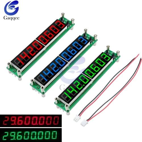 0.1 to 60MHz 20MHz to 2400MHZ 2.4GHz RF Signal Frequency Counter Cymometer Tester 0.56 inch 8 LED Digital blue green red