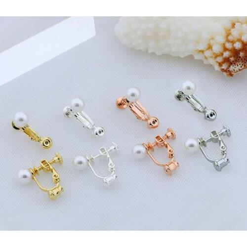 1 Pair Earrings Converters No-pierced Ears Turn Any Stud Into A Clip-On Jewelry