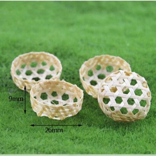 1PCS Dollhouse Miniature Toy 1:12 Kitchen A Bamboo Basket