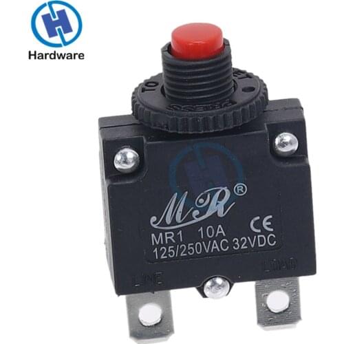 10Pcs MR-5A 8A10A 15A 20A Circuit Breaker Overload Protector Switch Fuse