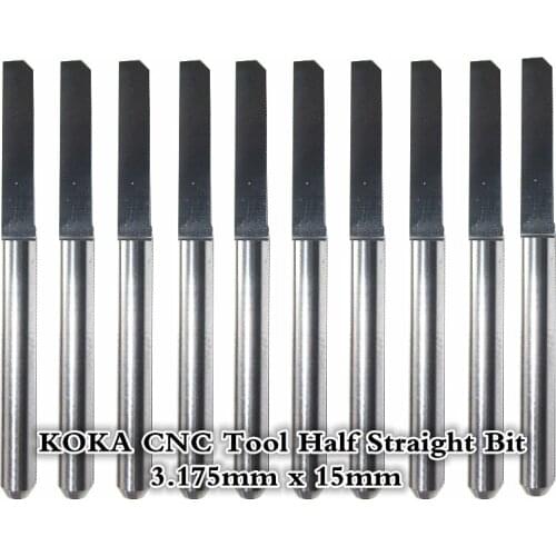 3.175mm*15mm,Freeshipping,CNC half bit,carbide End Mill,woodworking router bit,Tungsten end milling cutter,MDF,PVC,Acrylic