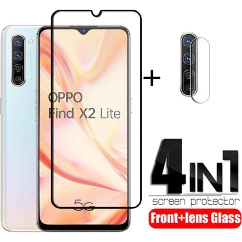 4-in-1 For OPPO Find X2 Lite Glass For Find X2 Lite Tempered Glass HD Protective Screen Protector For Find X2 Lite Lens Glass