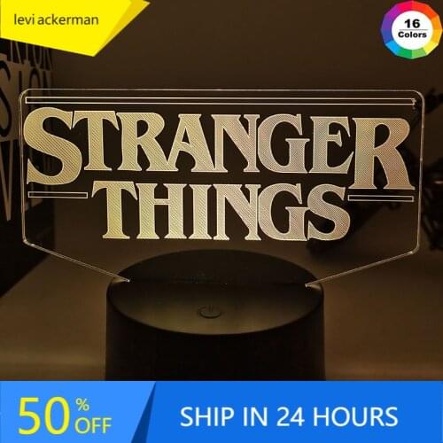 American Web Television Series Stranger Things Led Night Light 7 Colors Changing Touch Sensor Bedroom Nightlight Table Lamp Gift