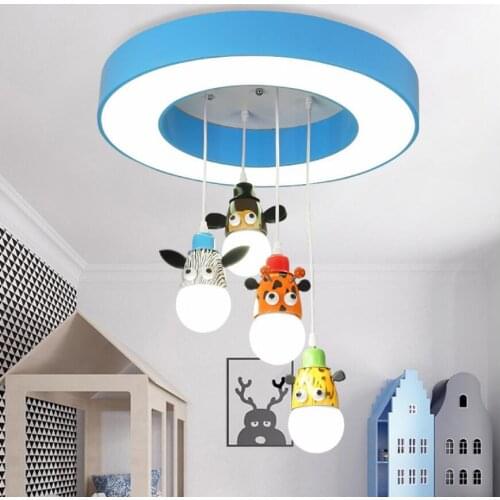 Free Shipping Children Light Modern Decorative De Teto LED Modern Avize Lampadario E27 Art Decora Children Bedroom Ceiling Lamp