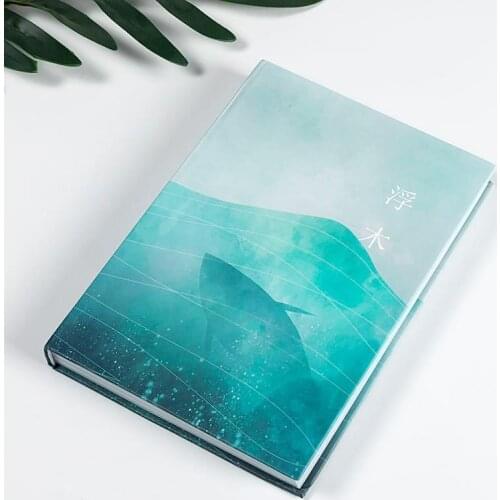 Starry Sky Color Page Diary Notebook Book Web Red Art Delicate Notebook Student High Appearance Level Notebook Stationery