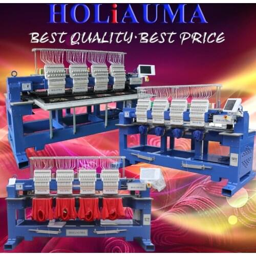Factory price four head cap/t-shirt flat embroidery machine