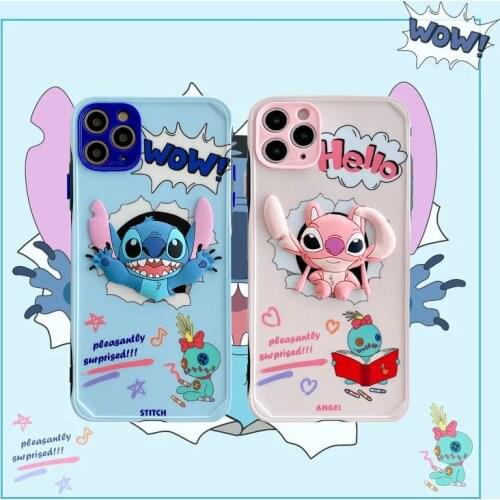 Disney cartoon stereo phone case protective cover is suitable for iphone 12 pro max 11 8 7 6 s XR PLUS X XS SE 2020 mini Case