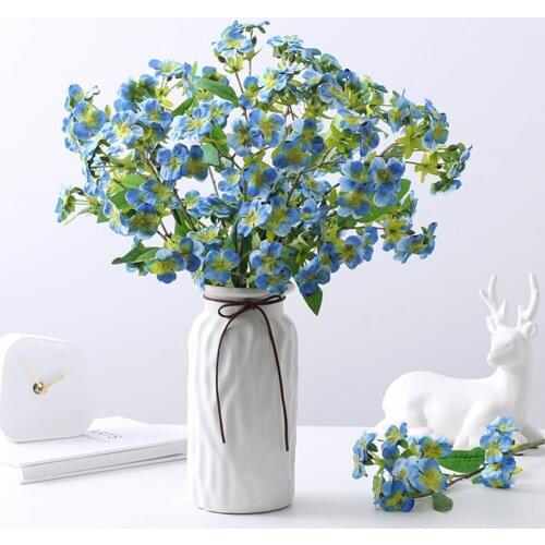 Fake Flower Eco-friendly Fadeless Faux Silk Flower Artificial Pansy Flower Decor for Dorm Hotel Decor Table Centerpieces Flower