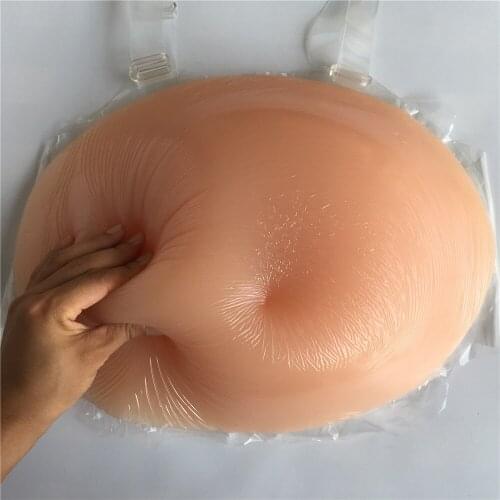 2800g big 8~10 month fake silicone belly realistic artificial tummy self adhesive invisible