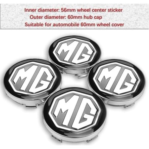 4pc 56mm 60mm MG Wheel Center Hub Caps Car Emblem Badge Logo Wheel Center Cap For MG 3 5 6 7 MORRIS GS GT MG350 MG3SW ZS GARAGES