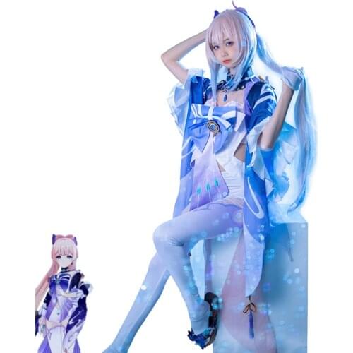 Game Genshin Impact Kokomi Cosplay Costume Sangonomiya Kokomi Dress Fancy Women Outfits Halloween Carnival Uniforms Custom Made