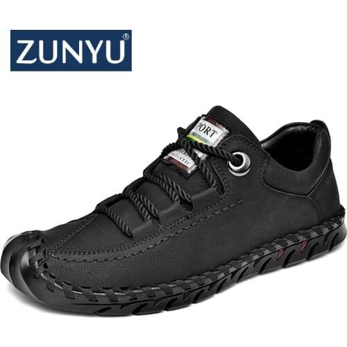 ZUNYU Mens Leather Casual Shoes Moccasins Men Loafers Luxury Brand Spring New Fashion Sneakers Male Boat Shoes Suede Krasovki