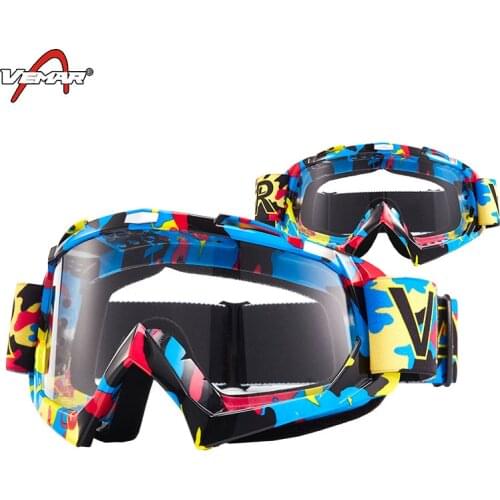 VEMAR Motorcycle Goggles Ski Glasses Motocross Goggles Eyewear Snowboard Glasses Moto Motorbike Dirt Bike Cycling Glasses Goggle