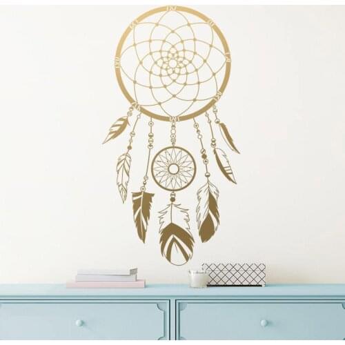 Dream Catcher Wall Decal - Vinyl Wall Decal, Nursery Decal, Boho Wall Decor, Gift for Her, Wall Sticker, Kids Room DecalA13-017