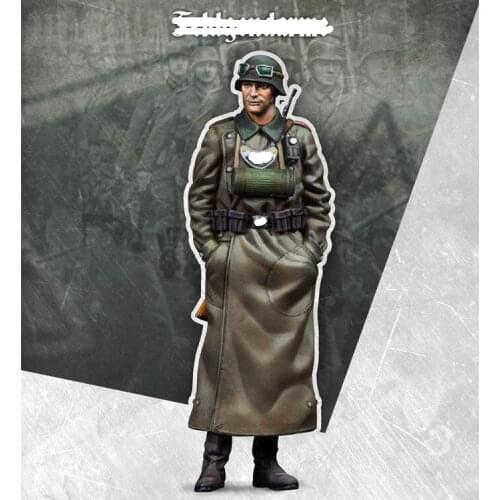 1/35 World War II officer, Resin Model Soldier GK, Military theme of WW2, Unassembled and unpainted kit