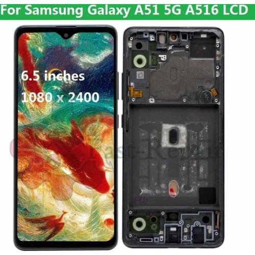 OLED For Samsung Galaxy A51 5G A516 A516F A516F/DSN A516N A516B/DS A516B A516U LCD Display Touch Panel Screen Digitizer Assembly