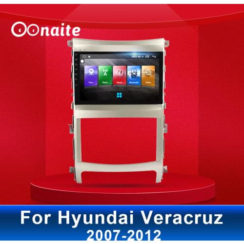 Oonaite8 Inch Android 8.1 DSP 4G+64G For Hyundai Veracruz 2007-2012 Car Radio Multimedia Video Player Navigation GPS