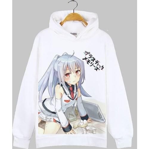 Plastic Memories Cosplay Hoodie Mizukaki Tsukasa Isla Print Hoodies Winter Autumn Fleece Sweatshirts Pullover Outwear Costume