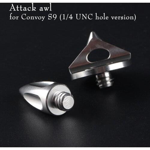 Stainless steel attack awl for convoy S9 (1/4 UNC hole version)