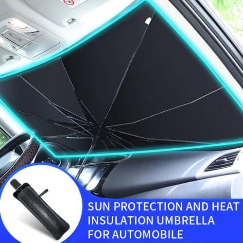 Foldable Car Windshield Sunshade Umbrella Auto Front Window Sun Shade Covers Heat Insulation UV Protection Parasol Accessories