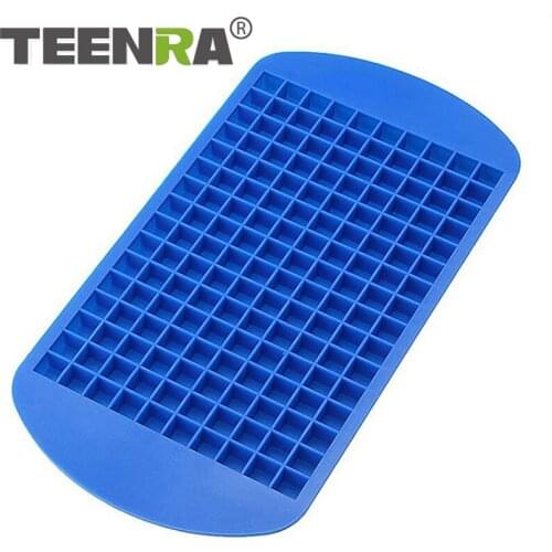 TEENRA 160 Mini Grids Silicone Fruit Home Bar Ice Cube Maker DIY Creative Chocolate Ice Cream Maker Whiskey Kitchen Accessories