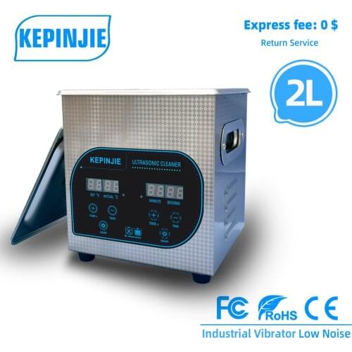 Ultrasonic Cleaner Ultrasound Washing For Test Tube Beaker Gold Silver Meter Jewelry Bicycle Parts Decontamination 2L 60W