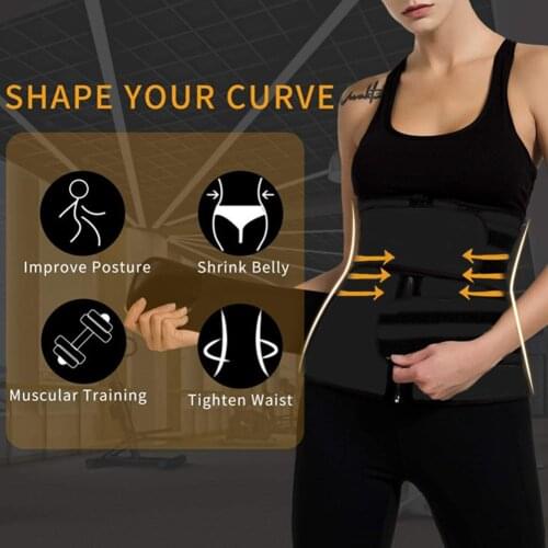 Tummy Control Waist Loss Sweat Shaper Wrap Support Belt Fitness Weight Band for Easy Safety Working-out Ornaments