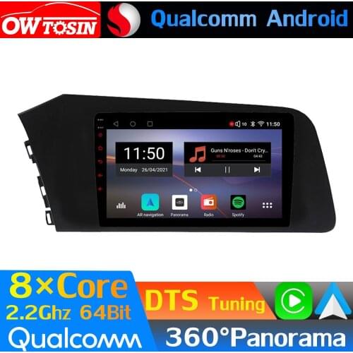 Qualcomm 8Core Android Car Media For Hyundai Elantra Avante i30 Sedan 2021 GPS Navigation 360 Camera Radio CarPlay Auto DTS HIFI
