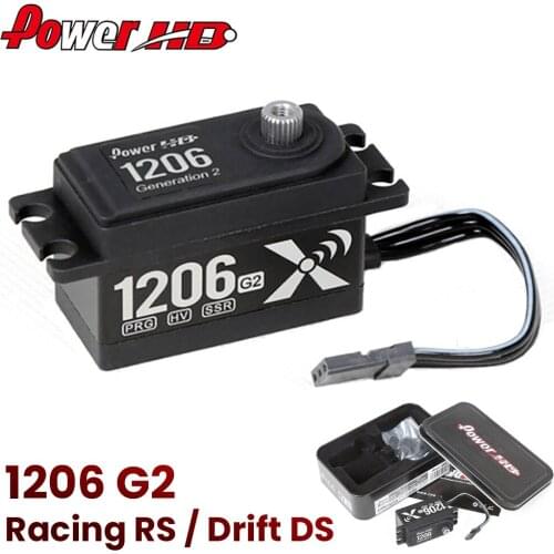 RC Car Parts Power HD 2nd Generation 1206 G2 Short Digital Steering Gear Servo Metal Gear Servos Racing RS Drift DS