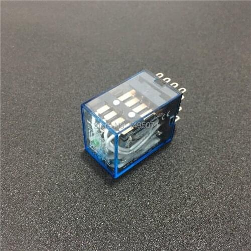 1pcs MY4NJ 12V DC 24V DC 110V AC 220V AC Coil Power Relay Miniature General Purpose Relays 14 Pins 4NO 4NC 5A MY4N-J HH54P