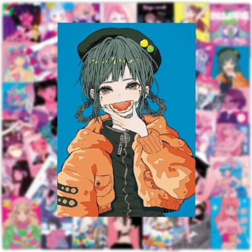 10/50PCS Anime Girls Sweetheart Beauty Stickers Otaku Welfare Illustration for Phone Laptop Luggage Case Graffiti Sticker Decals