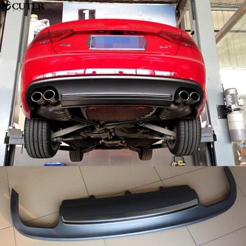 A5 Coupe Sportback S5 style PU Rear Bumper Lip Diffuser For A5 S5 Car body kit 12-16