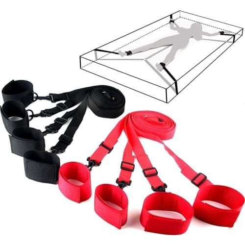 Adult Erotic Toy Handcuffs & Ankle Cuffs BDSM Bondage Under Bed Restraint Bondage Fetish Slave Sex Products Sex Toys For Couples