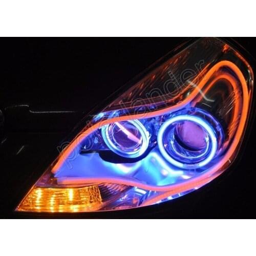 Cheap 2Pcs/Lot 85cm Flexible Headlight running light Lamp Switchback Strip car LED Decorative Light