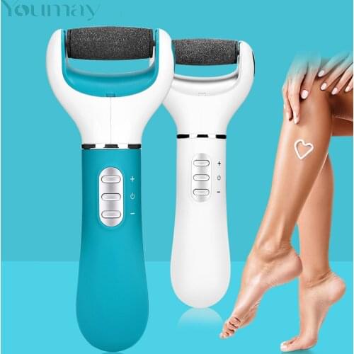 Youmay Electric Foot File Portable Pedicure Tools Dead Skin Callus Remover 3 Speeds Adjustment Pedicure Machine Foot Care Tool