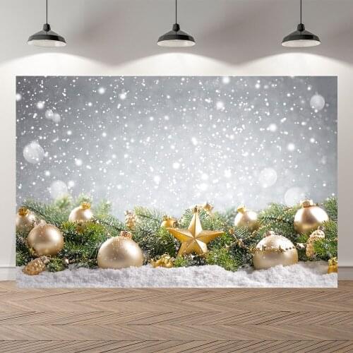 SeekproBackground Merry Christmas happy new year party snowman snow flake baby shower Portrait Backdrops for Photography
