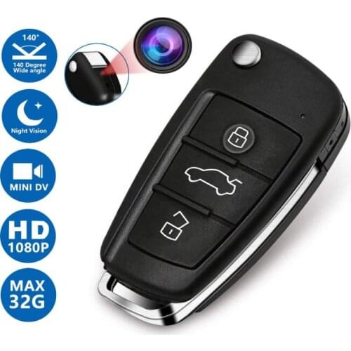 Ultra-small Infrared Night Vision Sports Surveillance Camera 1080P Full HD Mini Camera Car Key Camera Keychain Portable Camera